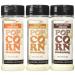 Urban Accents Popcorn Seasoning - All Natural - Gluten Free - Non-GMO - Variety Pack of 3 - Buttery Caramel Corn / Cracked Pepper Asiago / White Cheddar
