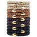Qooocy Hair Tie Bracelets  Hair Ties for Women Girl  Ponytail Holders for Thick Hair  Superior Strong Stretchy Braided Hair Ties  No Slip Damage Crease Hair Bands-12Pcs  Classic