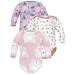 Sibinulo Baby Boys & Baby Girls Body Sleepsuits Romper Infant Toddler Sizes from 0 to 24 Months 100% Eco Cotton Mix Sets with Animals Flowers Multicoloure 3-6 Months Pink Meadow Pink Bears Beige Meadow