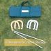 SPEXDARXS Horseshoes Set - Fun Lawn Game for Kids and Adults | Includes 4 Horseshoes, 2 Stakes, and Carrying Case - Buy Online on GoSupps.com