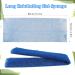 COMNICO African Bath Sponge Long Net Exfoliating Shower Body Scrubber Flat Back Scrubber Foot Scalp Scrub Dead Skin Removal Skin Smoother for Men Women (Blue) - Buy Online on GoSupps.com