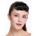 WIG ME UP TYP-760-1 Clip-In Micro Bangs - Short Straight Curved Black Hairpiece for Instant Style - Buy Online on GoSupps.com