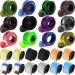 Junkin 24pcs Fishing Tool Accessories, 12 Pcs Fishing Rod Sleeve and 12 Rod Strap, 66.93 Inch Braided Mesh Rod Socks Fishing Pole Covers with Rod Ties Straps for Fly Spinning Rod Casting Sea Rod