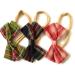 Beautiful Baby Bow Knot Plaid Gingham Festival Occasion Party Birthday Hair Accessory Soft Elastic Headbands (3 Sets A)