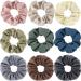 9-Piece Matte Nude Scrunchies for Women - Gentle Colors Hair Bands - Buy Online on GoSupps.com