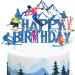iPartyFun Skiing Theme Birthday Party Cake Topper - Buy Online on GoSupps.com
