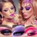 Yeweian Glitter Eyeshadow Palette - 12 Colors Shimmer High Pigment Powder, Dream Purple Pink Makeup Palette for Women & Girls | Long-Lasting & Waterproof - Buy Online on GoSupps.com
