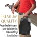 Athletico Executive Golf Shoe Bag with Luggage Tag - Premium Zippered Carrier for Men and Women - Buy Online on GoSupps.com