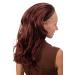 WIG ME UP - 90607-35 Half wig hairpiece classy with braided headband long wavy streaked wild wetlook rust brown