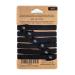 Wild & Stone Biodegradable Organic Cotton Hair Bands - Pack of 6 | Plastic-Free Elastic Ties for No Crease Ponytails (Black) - Buy Online on GoSupps.com