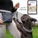 Ostfriesenpfoten Frieda Dog Treat Bag - High-Quality Synthetic Leather Dark Blue Size M | Easy-Open Single-Handed Lock for Walks - Buy Online on GoSupps.com