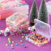 SATINIOR 12 Pack Clear Plastic Beads Storage Containers with Hinged Lid - 4.45 x 3.3 x 1.18 Inch - Ideal for Beads and More - Buy Online on GoSupps.com