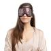 Zhu-Zhu Glitter Gel Hot & Cold Eye Mask - Therapeutic Soothing Relief for Migraines Sinus Pain Tension Headaches Allergies Puffy and Tired Eyes - Rose Gold Rose Gold Glitter