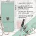 Buy Three Swords 'Capri' Nail Care Set - 4 Pcs Manicure & Pedicure Tools | High-Quality Mint Synthetic Leather | Nail Scissors Clippers Tweezers Sapphire Nail File - Buy Online on GoSupps.com