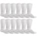 Yacht&Smith Diabetic Socks for Men King Size Superior Comfort Neuropathy Edema (Size 13-16) One Size 12 Pairs White
