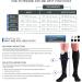 Compression Socks 15-20 mmHg for Men | Knee High Dress Socks - Black Small (6 Pairs) | International Shipping - Buy Online on GoSupps.com