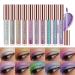 Hotiary Shimmer Glitter Liquid Eyeshadow Set - 10 Metallic Pigments for Sparkling Eyes - Gift Shiny Pen Eyeliner Kit - Buy Online on GoSupps.com