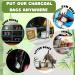 Namoo Natural Air Purifying Charcoal Bags - 10 Pack, Odor Eliminator with Hooks, Suction Cups - 200g x 4 Pack + 75g x 6 Pack - Buy Online on GoSupps.com