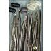 Grizzly Extensions ClipIn Feather Extensions Black and White for blonde hair