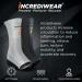 Incrediwear Ankle Sleeve - Joint Pain Relief & Support for Sprained Ankles, Arthritis, Inflammation, and Circulation - Women and Men (Grey, S/M) - Buy Online on GoSupps.com