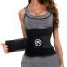 MERMAID'S MYSTERY Waist Trimmer Trainer Belt for Women Men Sport Sweat Workout Body Shaper Sauna Black M (Waistline 31"-42")