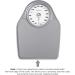 Thinner Extra-Large Dial Analog Bathroom Scale - Measures Weight Up to 330 Lbs - Silver - Buy Online on GoSupps.com