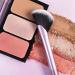 Real Techniques Cheek Rebel Edge Brush - Medium Size Fan Makeup Brush for Loose Blush or Face Highlighter - Aluminum Pink | 1 Count - Buy Online on GoSupps.com