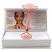Jade Roller Face Massager: 100% Real Rose Quartz Gem Stone Roller: Beauty Facial Tool Anti Aging Reduces Eye Puffiness and Wrinkles: Neck Slimming Firming and Lymphatic Drainage: Noiseless