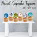 PRECUT Christmas Snowman Cupcake Toppers Mix Christmas Edible Cake Decorations Snowman Cake Toppers Xmas Cupcake Decoration Cute Snowman Cup Cake Topper (12) - Buy Online on GoSupps.com