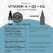 Premium Vitamin A D3 K2 Drops - 50ml | 99.7% All-Trans K2Vital | Highly Bioavailable Liquid Formula - Lab Tested Quality - Buy Online on GoSupps.com