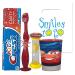 Disney Cars 4pc Bright Smile Oral Hygiene Bundle! Light Up Toothbrush  Toothpaste  Brushing Timer & Mouthwash Rise Cup! Featuring Ligthning McQueen & Cruz Ramirez! Plus Dental Gift Bag!