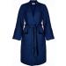 Sustainable Life: Turkish 100% Cotton Muslin Bathrobe | Soft, Absorbent, Garment Washed | Unisex S-M Navy Blue - Buy Online on GoSupps.com