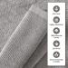 NY Loft 100% Cotton Quick Dry Towel Set | Textured & Highly Absorbent | Greenwich Collection, 6 Piece Set in Mist Grey - Buy Online on GoSupps.com