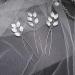 BERYUAN Women Vintage Silver Leaf Hair Pin Set Hair Clip Bridal Hair Accessory Gift for Her Party Headpiece for Bride Bridesmaid Girls (5 leafs silver)