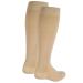 NuVein Medical Compression Stockings, 15-20 mmHg Support for Women & Men, Knee Length, Closed Toe, Beige, Medium Medium (15-20 mmHg) Beige