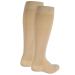NuVein Medical Compression Stockings, 20-30 mmHg Support for Women & Men, Knee Length, Closed Toe, Beige, Medium Beige Medium (20-30 mmHg)