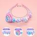 FROG SAC 2 Tie Dye Satin Rosette Headbands for Girls - Dressy Ruched Hair Accessories for Kids - Buy Online on GoSupps.com
