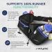 Fitletic Hydra 16 Hydration Belt with Water Bottle Holder, Pockets, and Gel Holder - L/XL Black & Blue - Buy Online on GoSupps.com