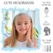 FROG SAC 5 Lace Headbands for Girls - Adjustable Non-Slip Elastic Headwraps - Cute Hair Accessories for Kids - Pastel Lacy Design - Birthday Party Favors - Buy Online on GoSupps.com