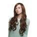 WIG ME UP - SA038-3017 Very long wavy ladies wig brown brunette parting