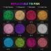 Buy Single Glitter Eyeshadow Tin Palette - High Pigmented Brown Sparkle Eyeshadow & Metallic Face Glitter - Buy Online on GoSupps.com
