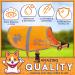 Orange Safety Reflective Dog Vest | 5 Sizes | Leash Hole | Snap Lock Buckle | High Visibility for Outdoor Activities | Medium - Keep Your Dog Safe - Buy Online on GoSupps.com