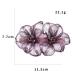 Mistofu Fancy Hair Barrettes Clips - Handmade Large Flower Design for Thick Hair | Wedding Hair Accessories in Purple Copper Wire - Buy Online on GoSupps.com