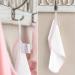 Shop Makian Molton Baby Washcloth Set - 9 Soft 100% Cotton Towels Oeko-Tex Certified 30x30 cm White & Pink Border - Ideal for Babies - Buy Online on GoSupps.com