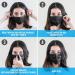 SereneLife Disposable Face Masks - 50 Pack 3 Layer Protection Breathable Non-Woven Fabric Easy to Use Single-Use for Adults - Black - Buy Online on GoSupps.com