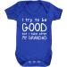 Hippowarehouse I try to be good but I take after my grandad baby vest bodysuit (short sleeve) boys girls