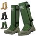 XTSZX Snake Gaiters,Durable Waterproof Snake Guards,Snake Bite Protection for Lower Legs,4 Adjustable Size for Men & Women,Snake Proof Gaiters Fit for Hunting Hiking ArmyGreen Large