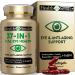 Eye Vitamin 37 in 1 Supplement for Man Woman Full Eye Support Inspired by AREDS 2 with Lutein Zeaxanthin Bilberry Extract Anthocyanin Omega-3 and CoQ10 Anti Aging Softgels 90 Count (Pack of 1) Brown
