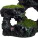 Relaxdays Aquarium Decoration Stone - Natural Look Rock Cave Hiding Place 8.5x17cm Black-Green Aquarium Accessory - Buy Online on GoSupps.com