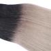 Shop 100% Remy Real Hair Tape In Extensions - #1B/Gray Ombre 40cm 30 Bricks - Premium Quality Tressen by Novon Hair Extensions - Buy Online on GoSupps.com